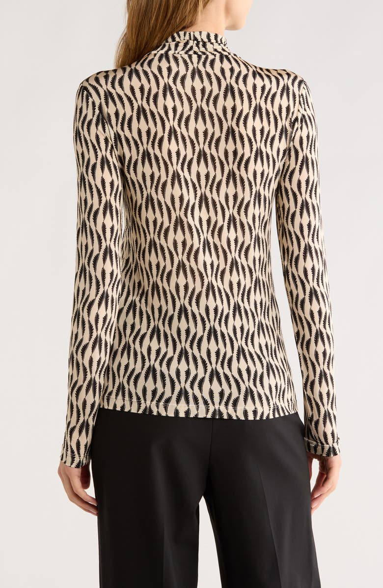 Ulla Johnson Aurelia Funnel Neck Jersey Top, Alternate, color, Silhouette