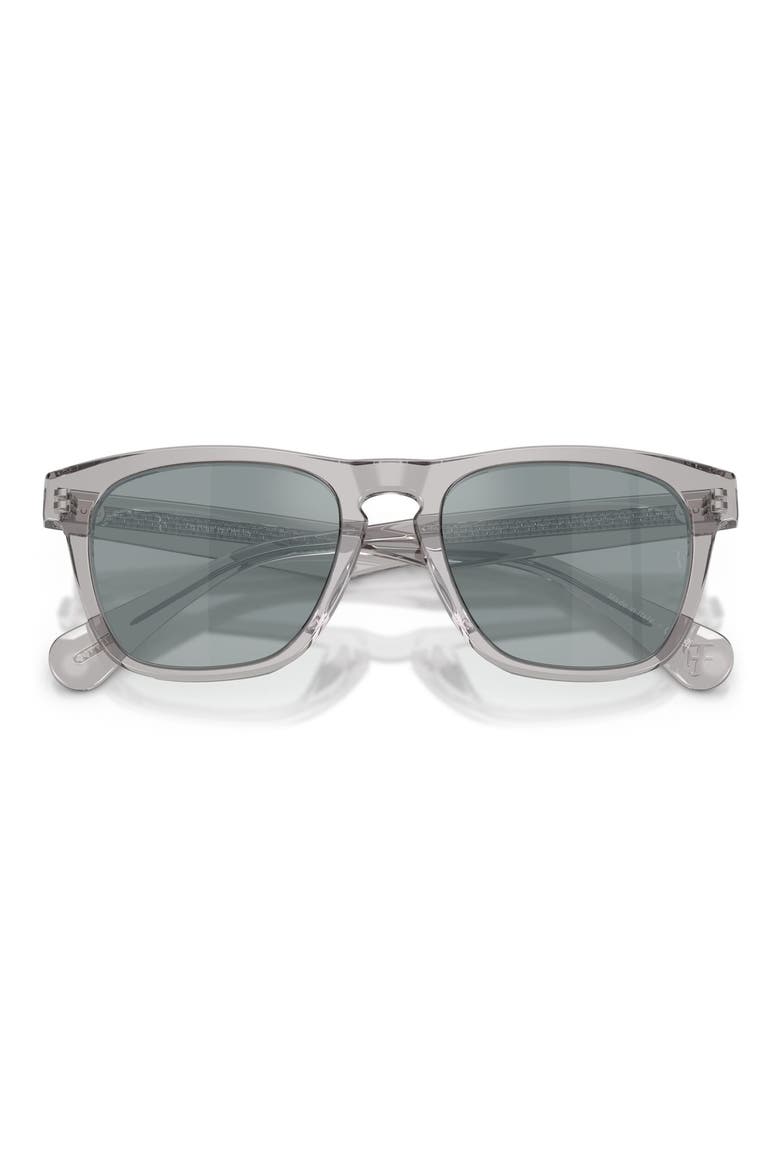R-3 54mm Polarized Round Sunglasses, Alternate, color, GREY / POLAR FLASH MIRROR