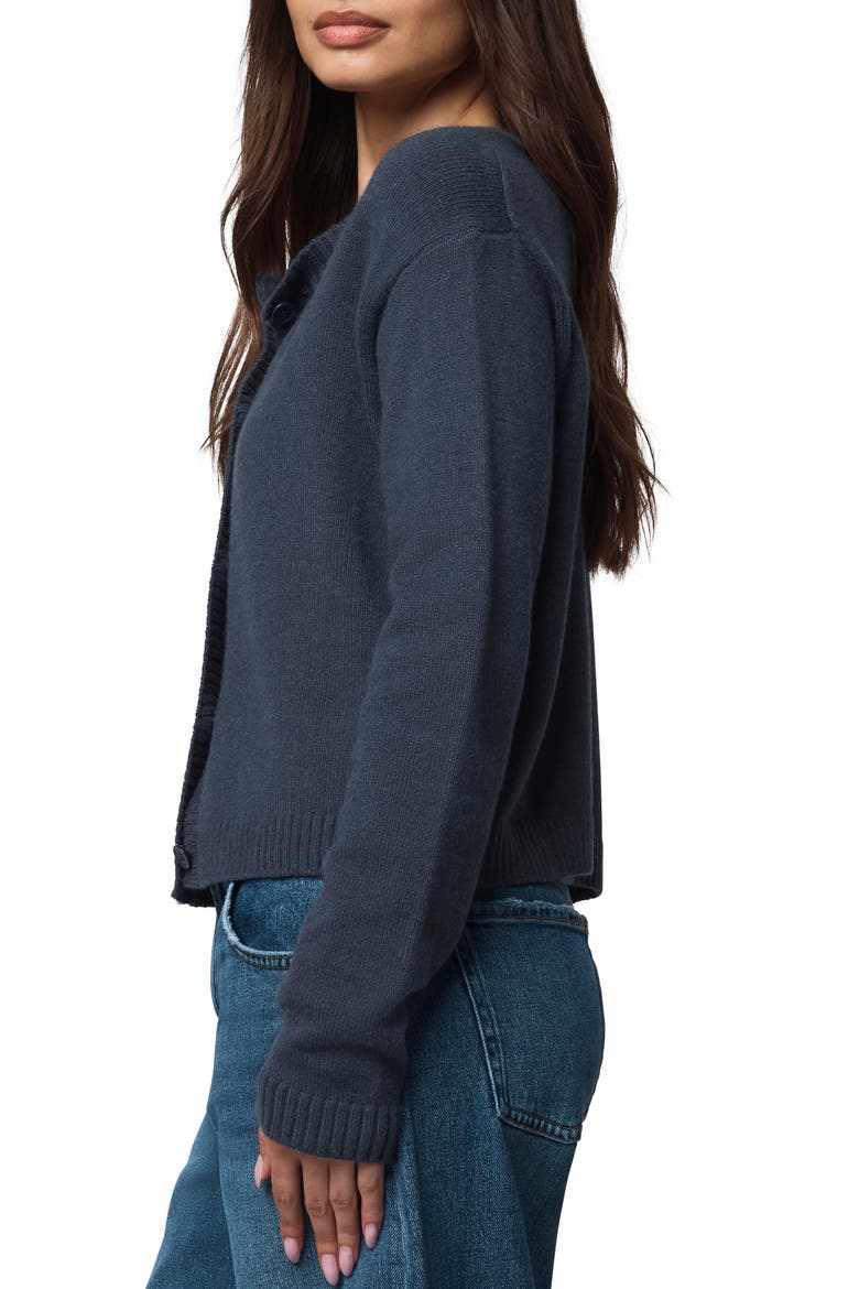 Amber Cropped Cardigan, Alternate, color, ICE NAVY