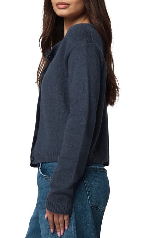 Splendid Cropped Cardigan In Blue