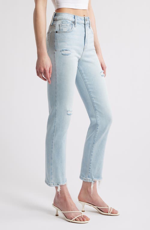 Shop Hidden Jeans Fray Hem Ankle Cigarette Skinny Jeans In Light Wash