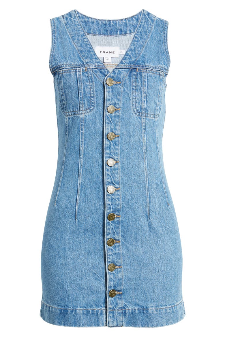 Sleeveless Pocket Minidress, Alternate, color, DELAWARE