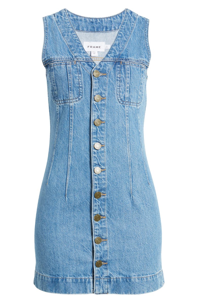 FRAME Sleeveless Pocket Minidress, Alternate, color,