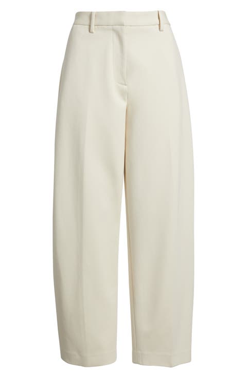 Vicky Ponte Knit Barrel Leg Pants