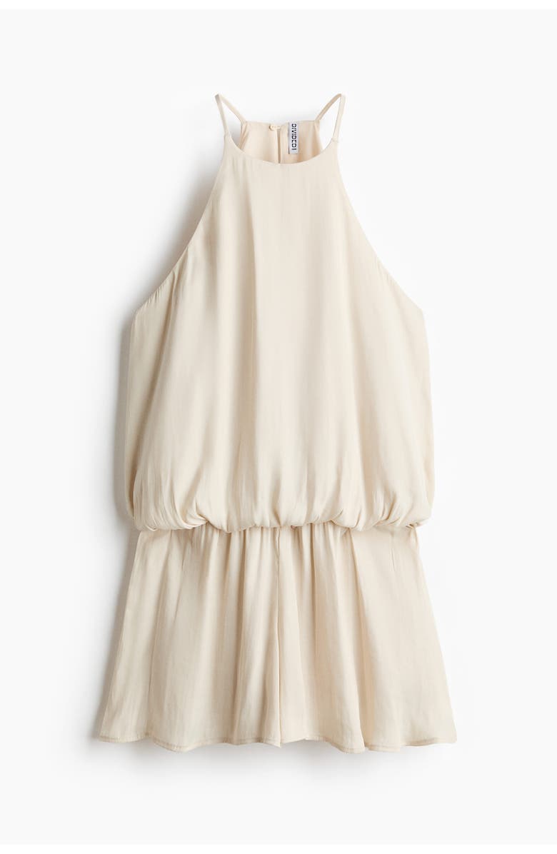 H&M Draped Playsuit, Main, color, Light Beige