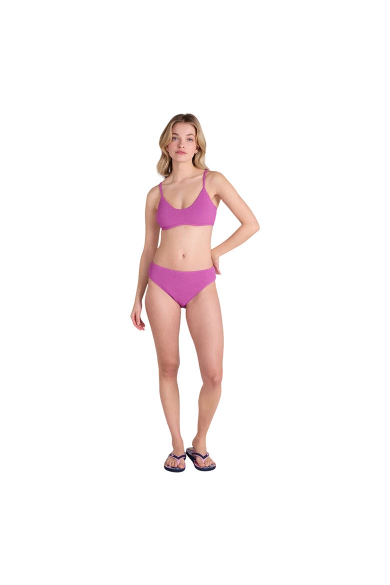 Skye Plain Bikini Top, Alternate, color, Purple