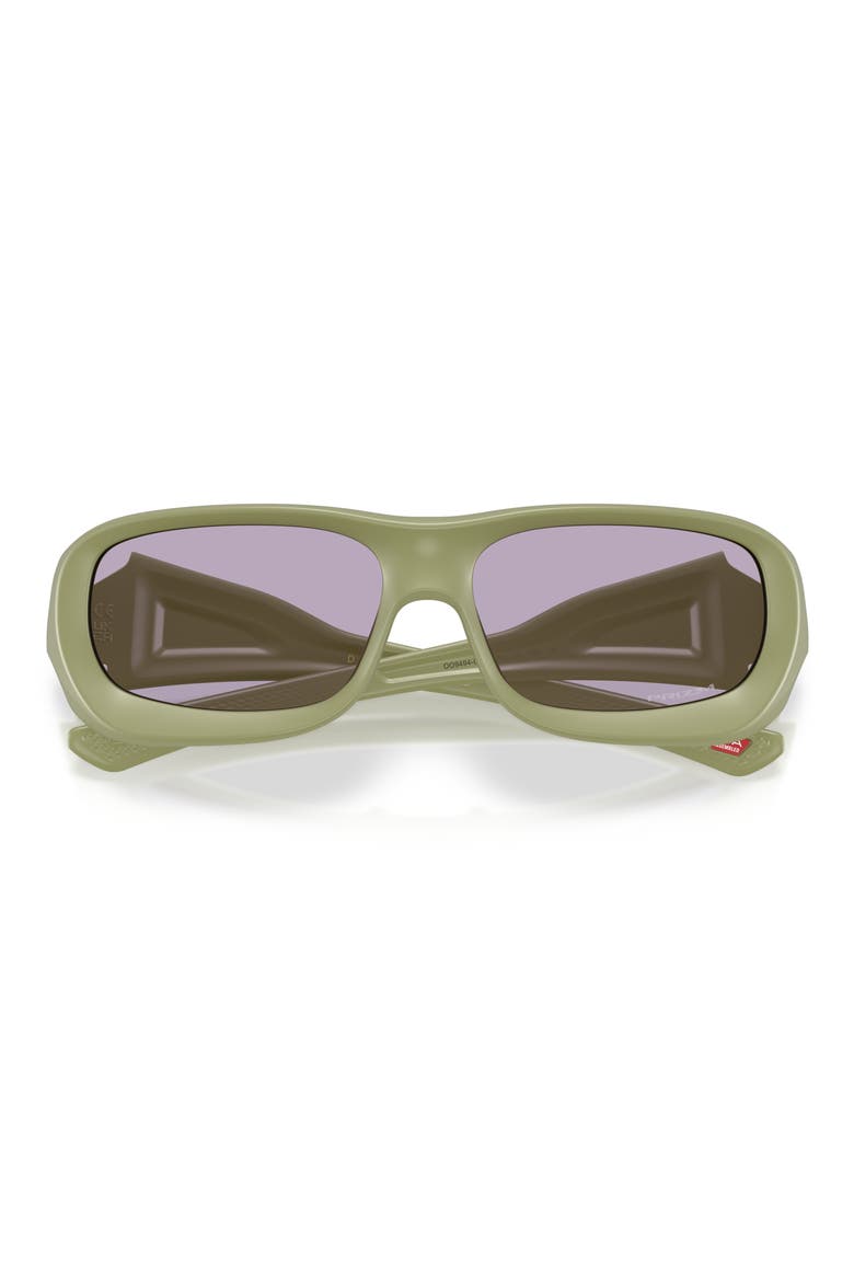 Gender Inclusive De Soto 59mm Rectangle Sunglasses, Alternate, color, MATTE FERN / PRIZM SLATE