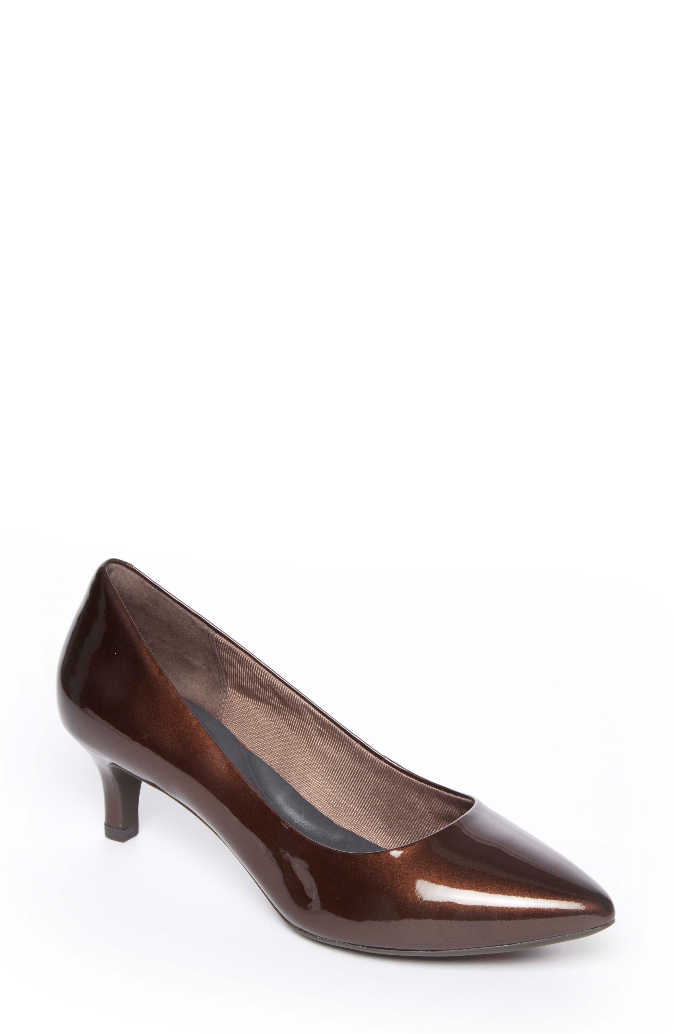 Kalila Luxe Pump, Main, color, BRONZE/ PEARL PATENT LEATHER