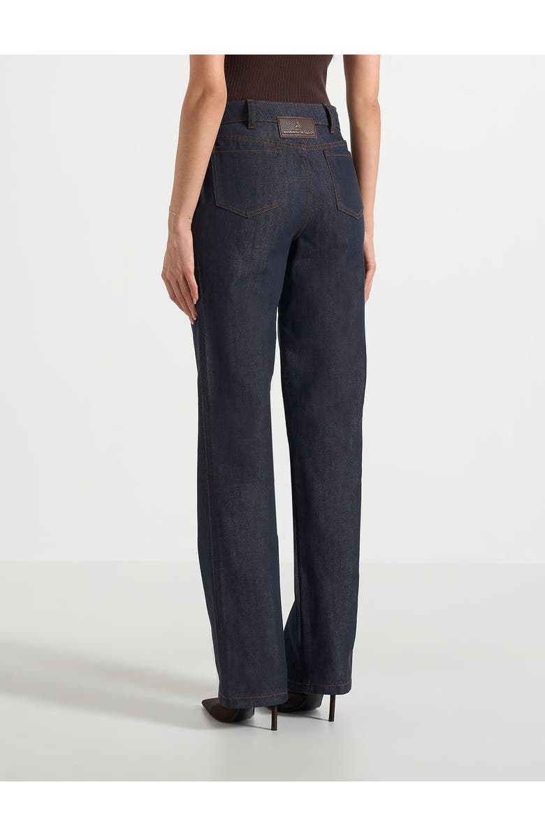 Manière De Voir Florence Denim High Rise Straight Leg Jeans, Alternate, color, Indigo