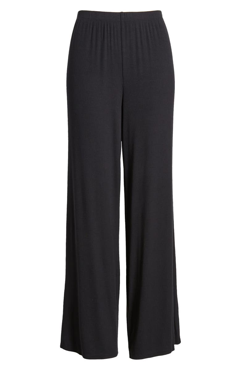 Barefoot Dreams<sup>®</sup> Ultra Soft Rib Wide Leg Pajama Pants, Alternate, color, 