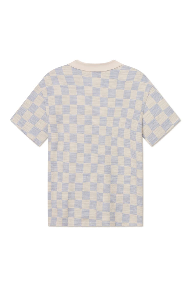 Branson Check Jacquard Jersey Polo, Alternate, color, IVORY