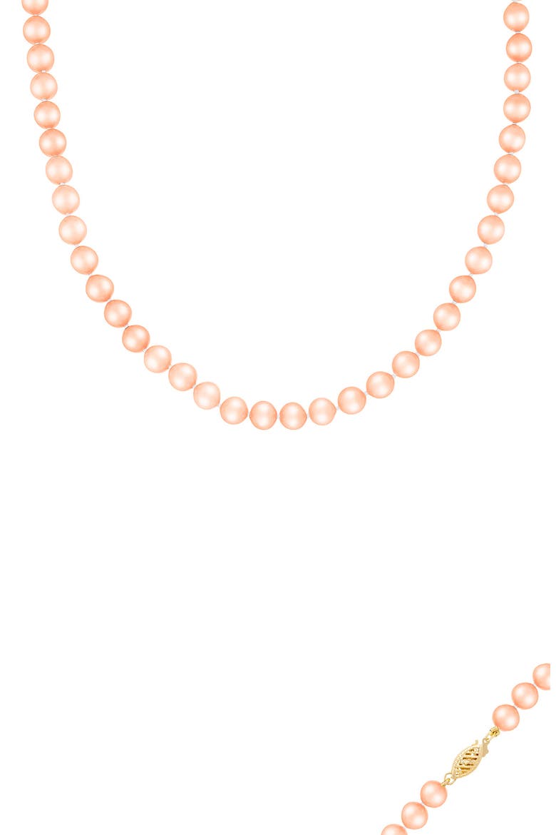 Pink 7-8mm Freshwater Pearl Necklace, Main, color, NATURAL PINK