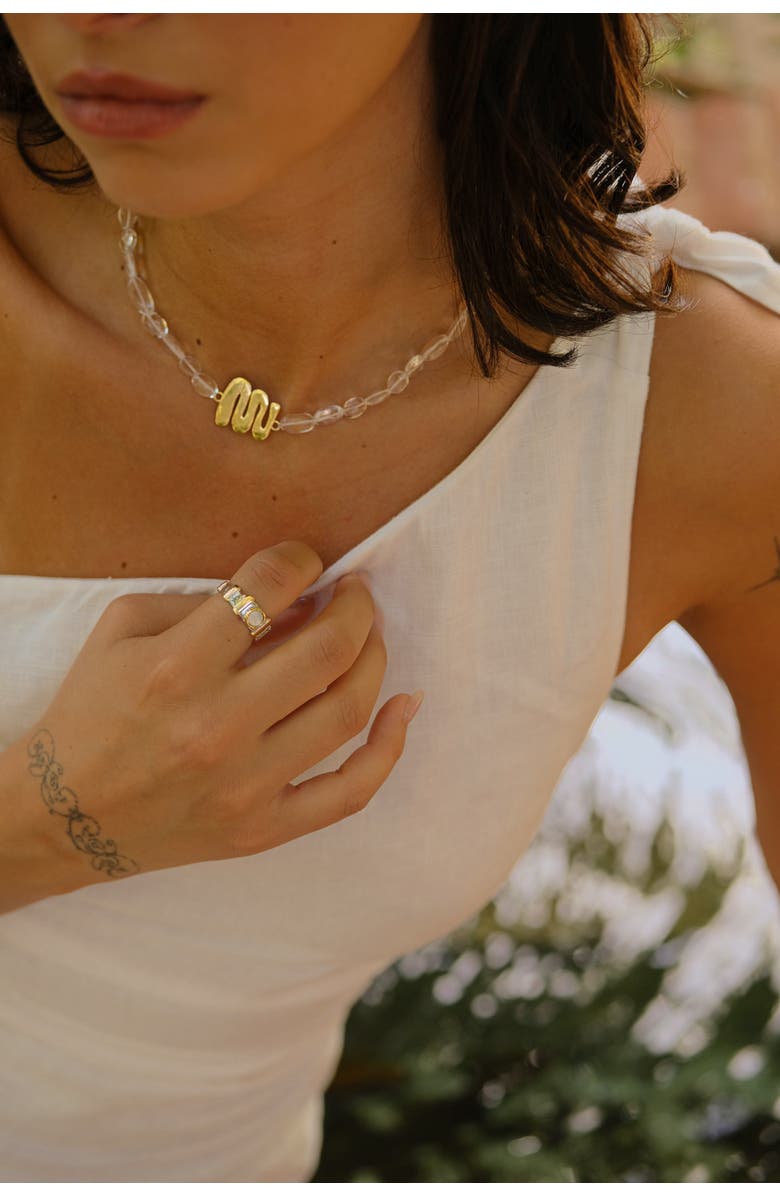 MUNS Organica Necklace, Alternate, color, Gold Vermeil