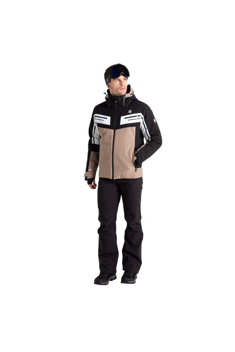 Triple Ski Jacket, Alternate, color, Black and White