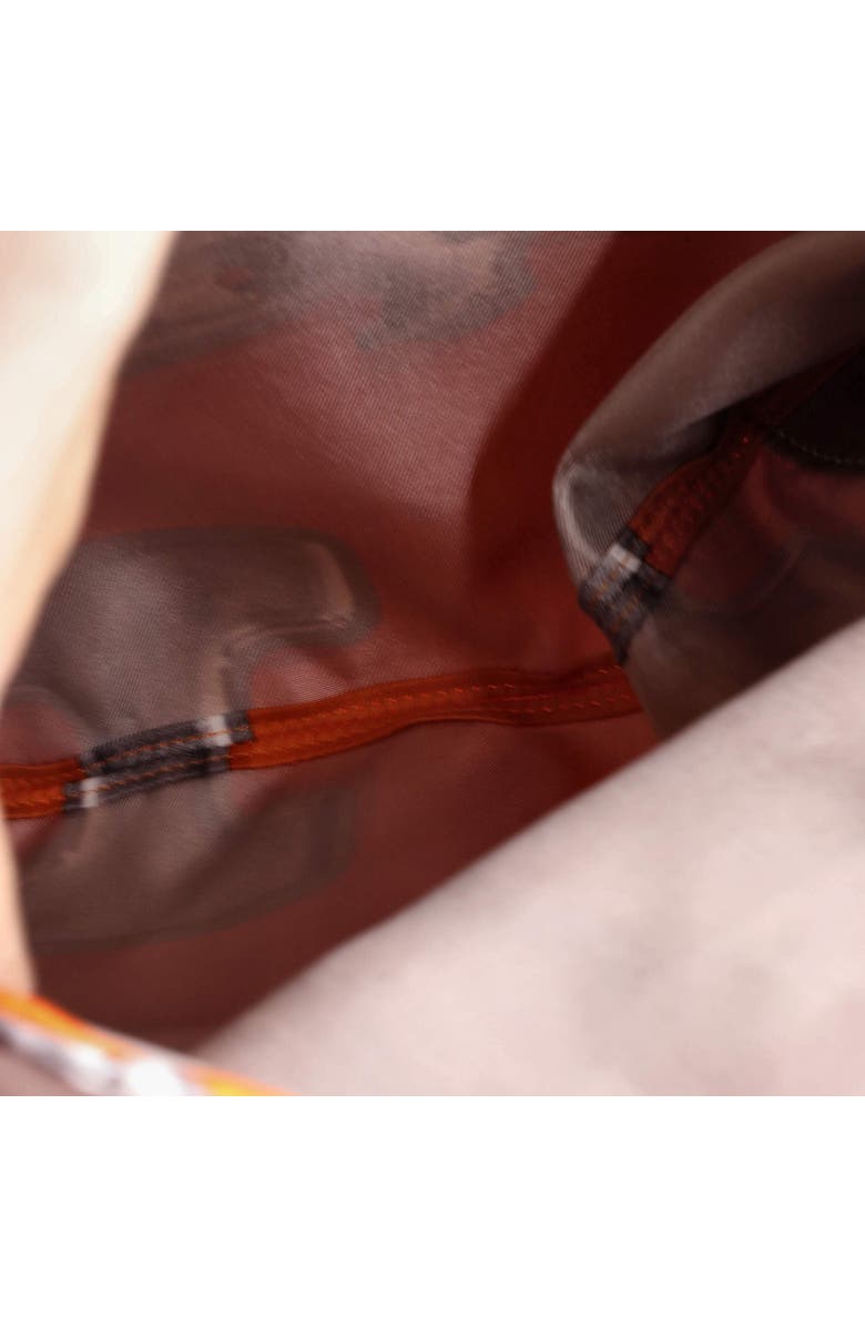 Pre-Owned Hermes Silky City Bag Printed Silk and Leather PM, Alternate, color, Orange