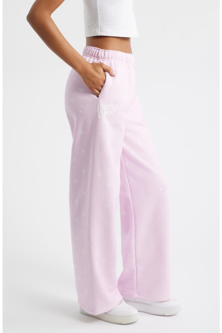 Snow Angel Core Wide Leg Sweatpants, Alternate, color, LIGHT PINK