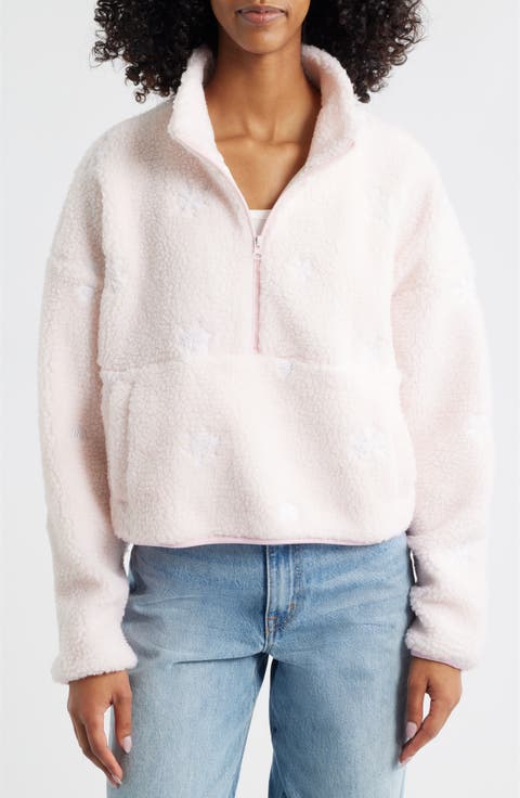 Snow Angel Elle Embroidered Faux Fur Pullover