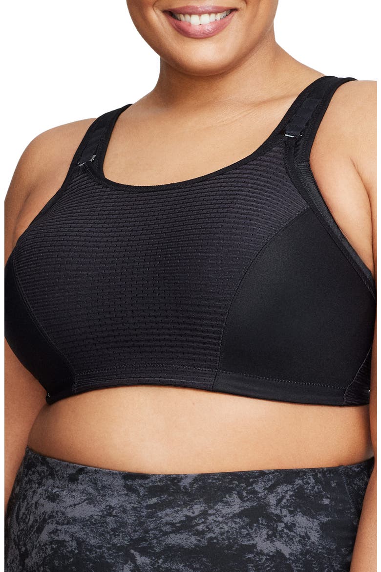 Custom Control Sports Bra, Main, color, SOLID BLACK