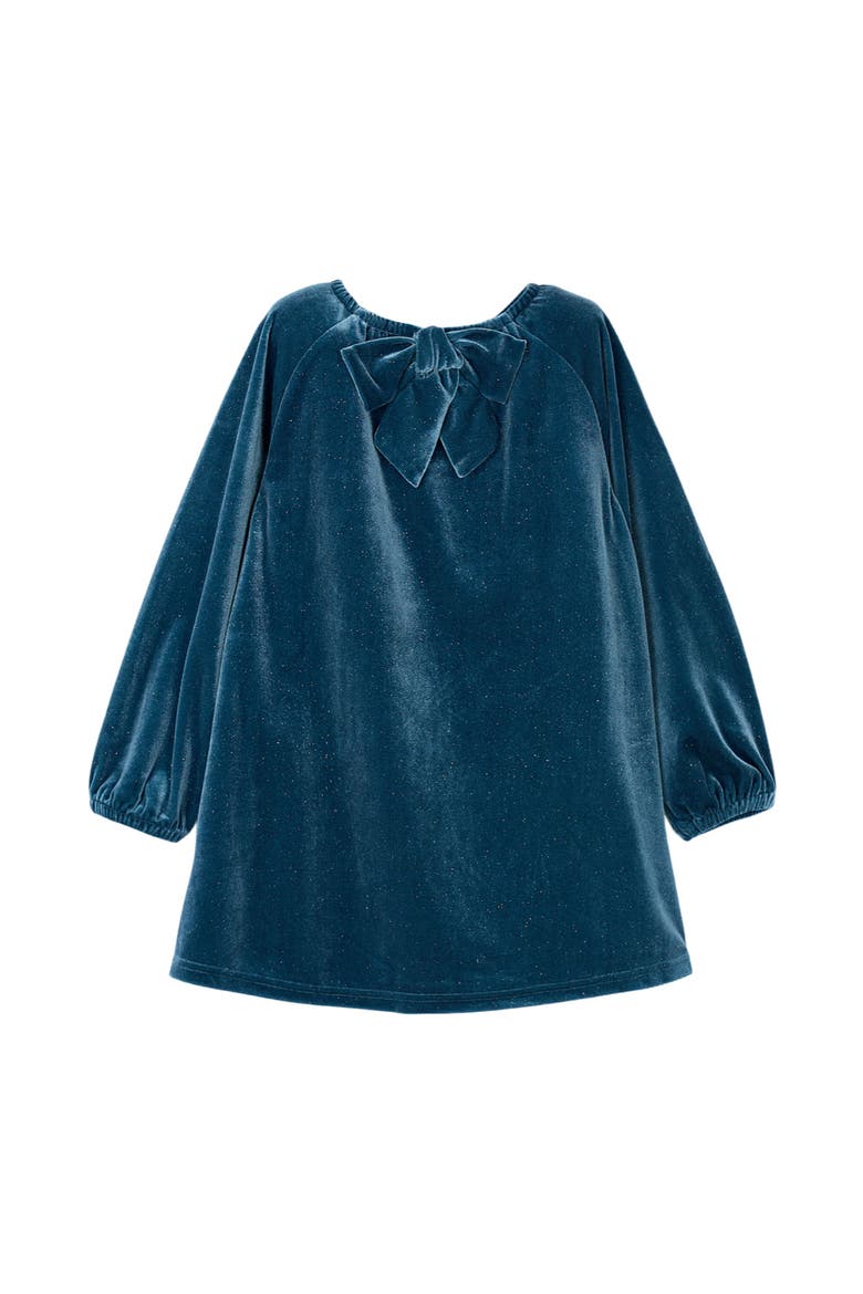 Velvet Dress, Alternate, color, Ocean