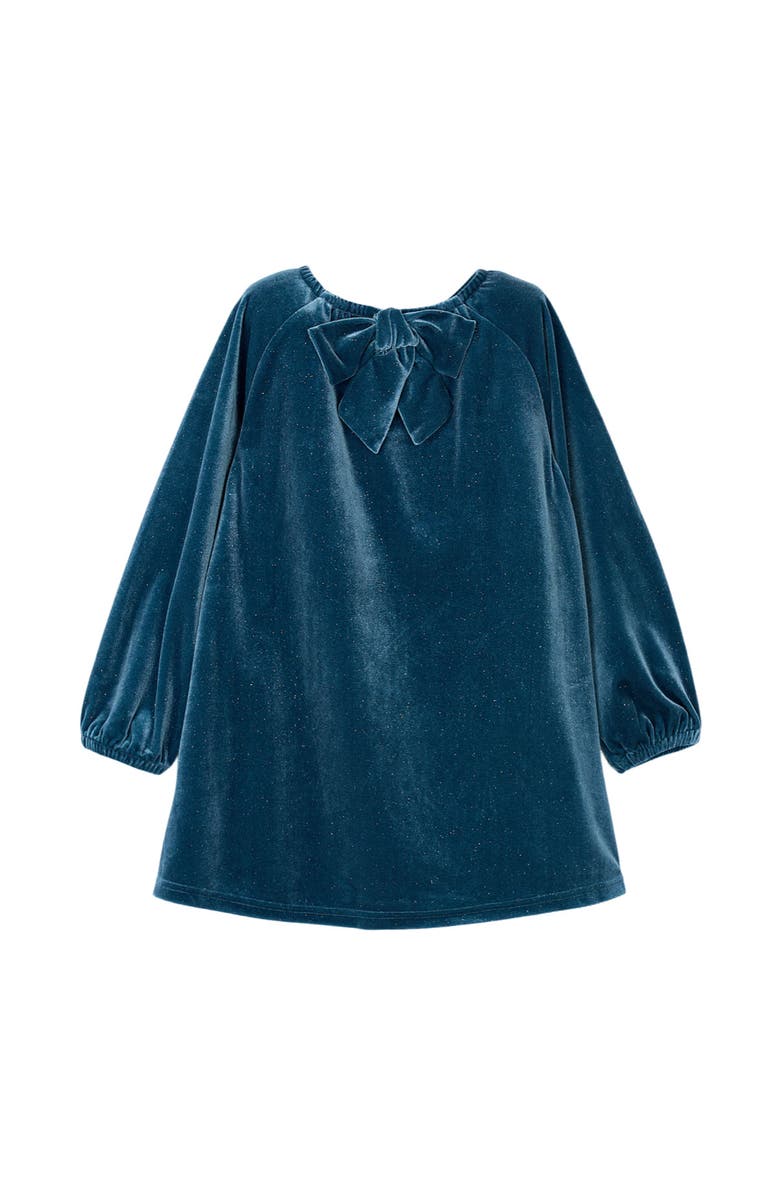 Mayoral Velvet Dress, Alternate, color, Ocean