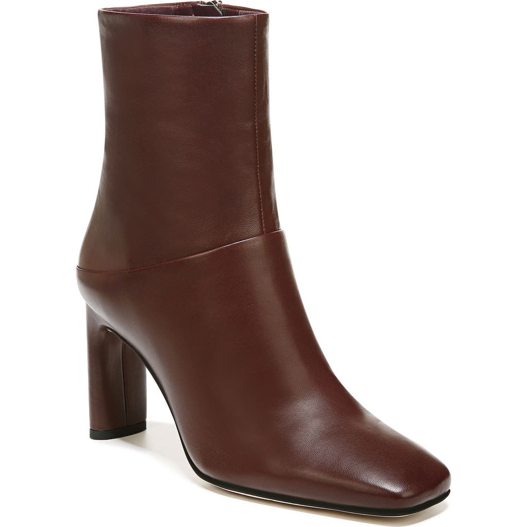 Sarto By Franco Sarto Flexa Comfort Leather Bootie In Brown