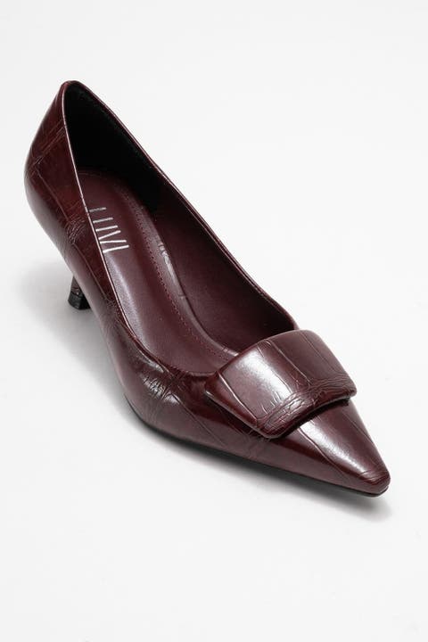 Marcia Buckle Pointed Toe Pump (Women)