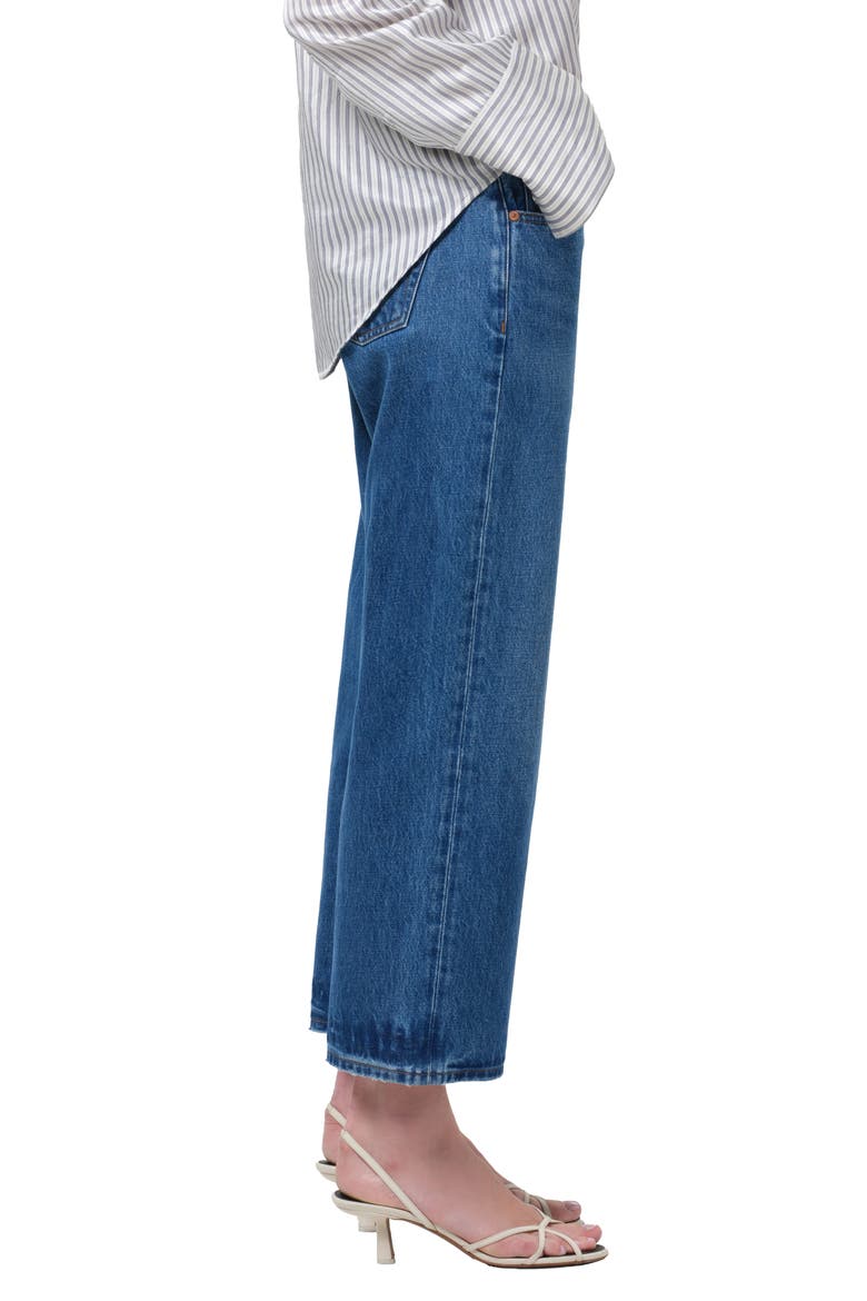 Faye Ankle Straight Leg Jeans, Alternate, color, AZURE BLUE