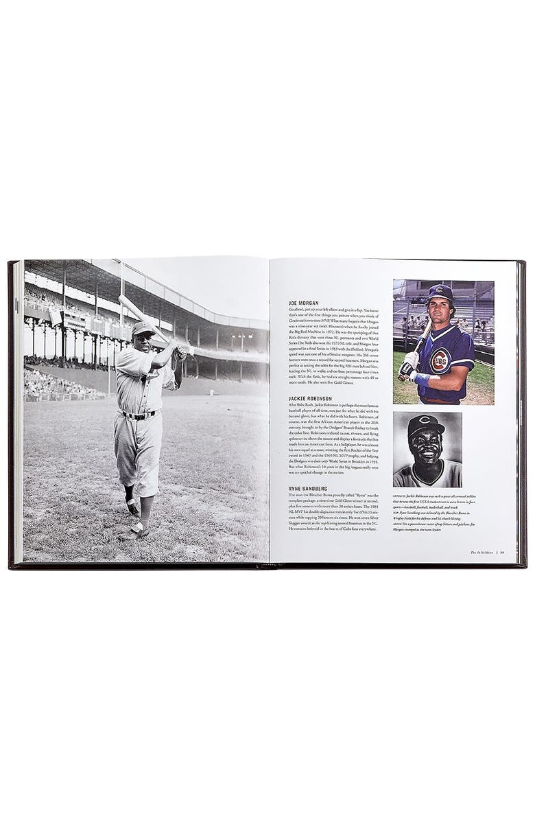 Graphic Image The National Baseball Hall Of Fame Collection Leather Coffee Table Book, Alternate, color, Beige