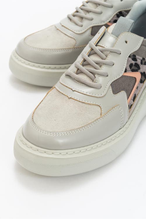 Forever & Always Shoes Ida Platform Fashion Sneakers In Light Grey