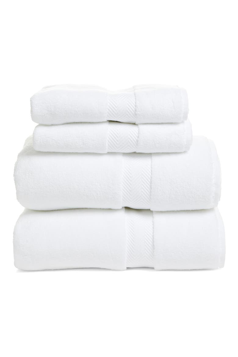 4-Piece Hydrocotton Bath Towel & Hand Towel Set, Main, color, WHITE