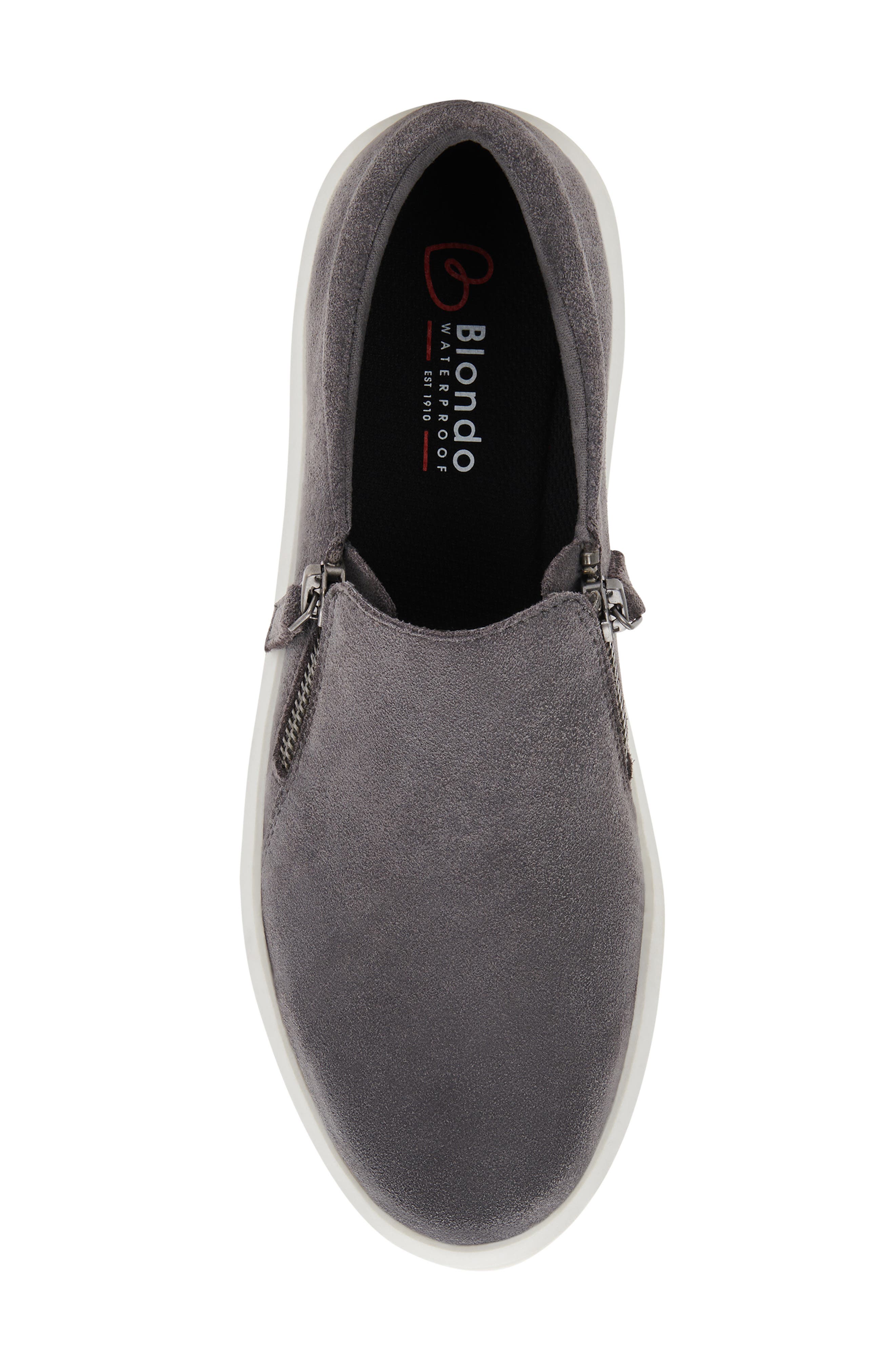 Faith Waterproof Slip-On Sneaker, Alternate, color, DARK GREY SUEDE