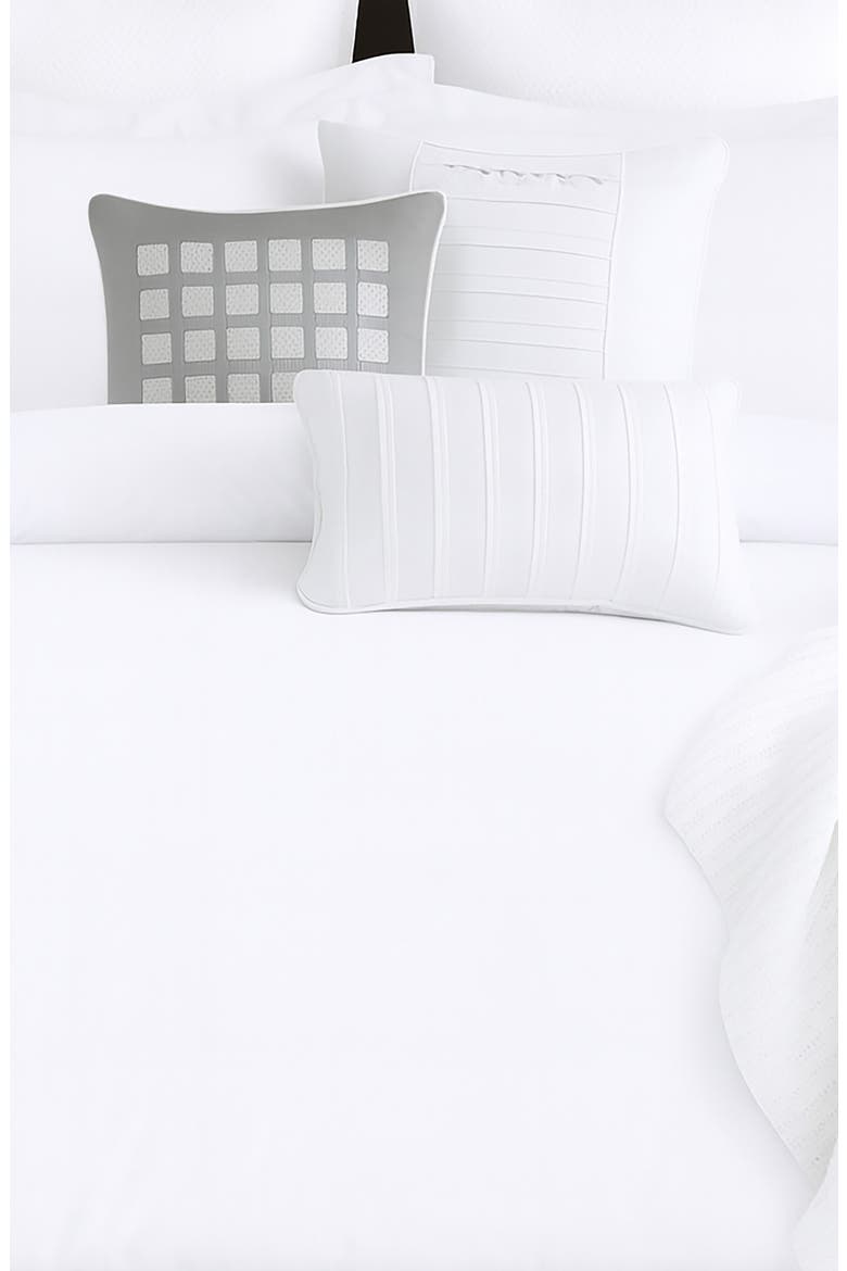 300 Thread Count Cotton Percale Duvet Cover & Sham Set, Alternate, color, WHITE