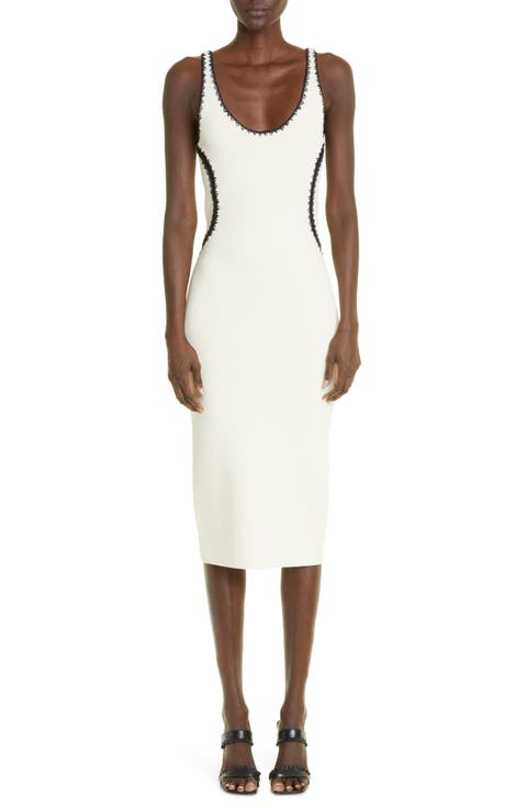 Crochet Trim Jersey Tank Dress