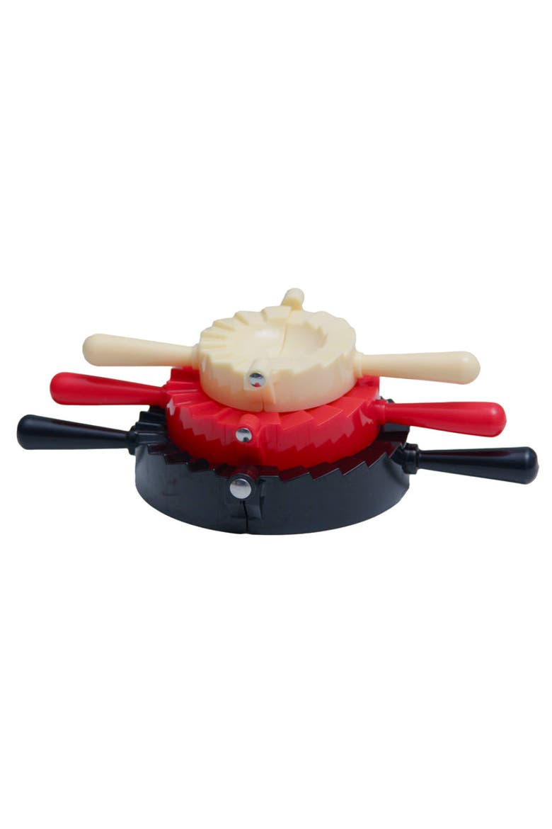 Dumpling Press, 3 Piece Set, Main, color, Beige, Red, Black