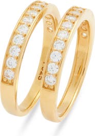 Nordstrom Set of 2 Cubic Zirconia Rings