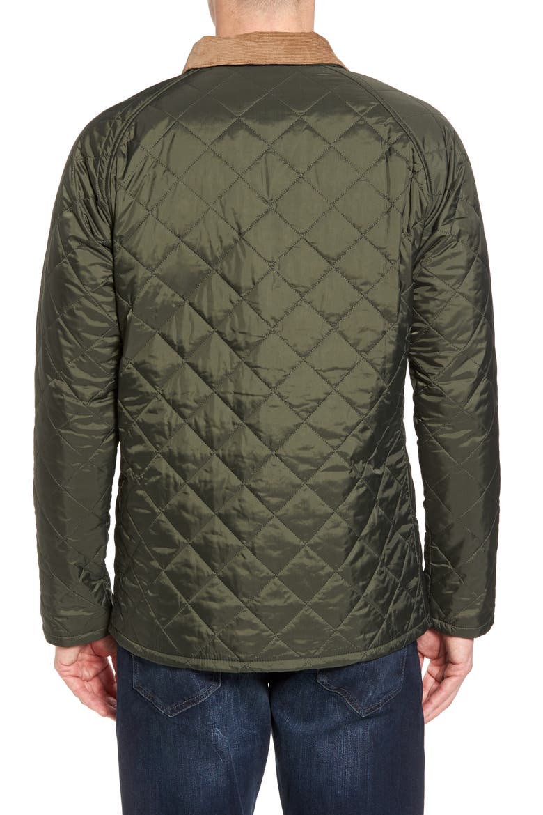 'Canterdale' Slim Fit Water-Resistant Diamond Quilted Jacket, Alternate, color, FOREST