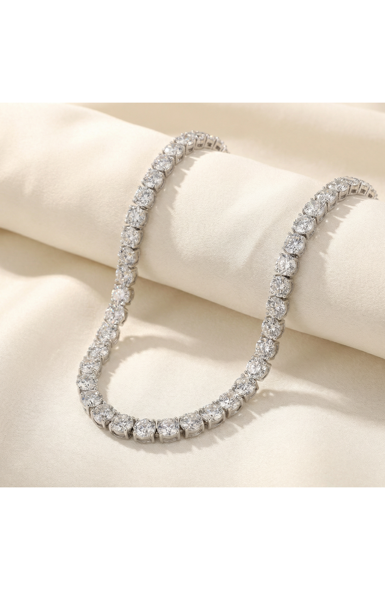 Bliss Diamond 38Ct Diamond Tennis Necklace 16.5" in 14k or Gold Lab Grown, Alternate, color, Yellow Gold