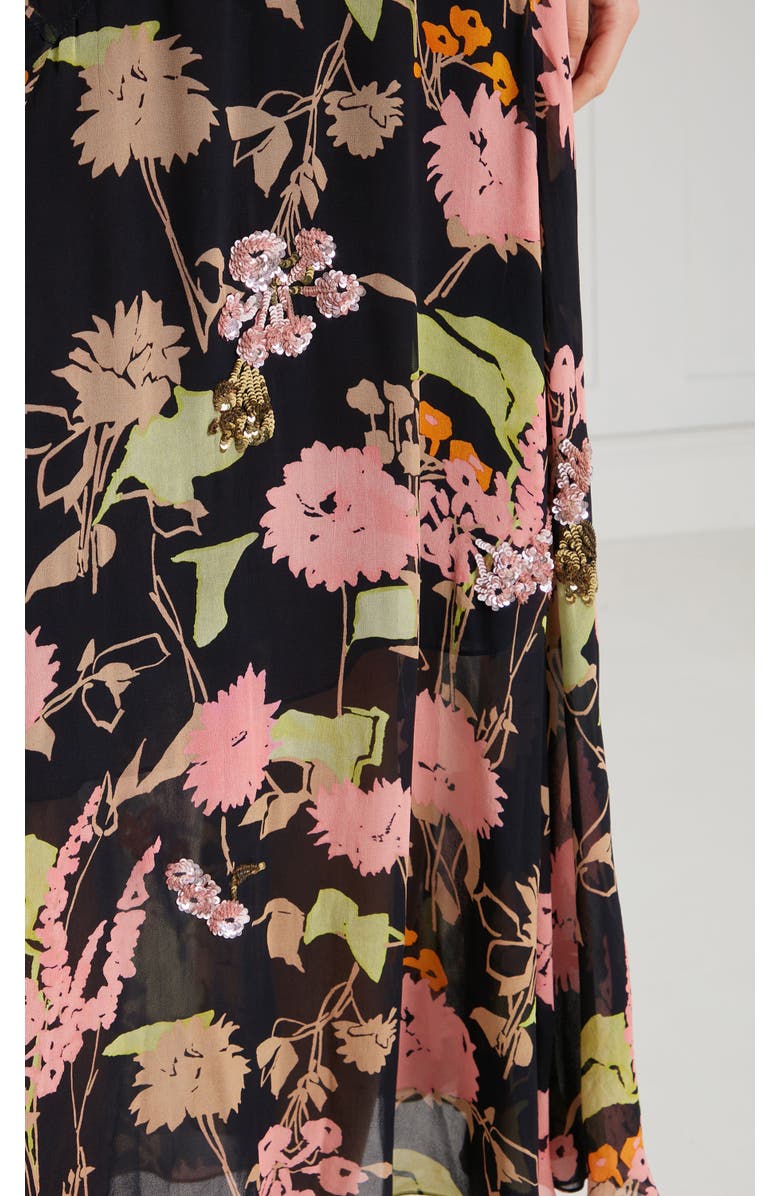 Temperley London Maisie Skirt, Alternate, color, Black Mix