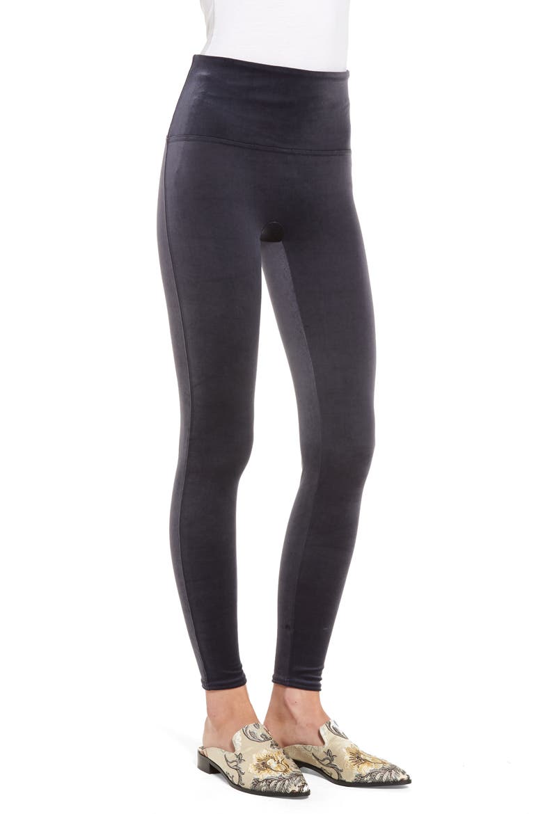 Velvet Leggings, Alternate, color, MOONSHADOW