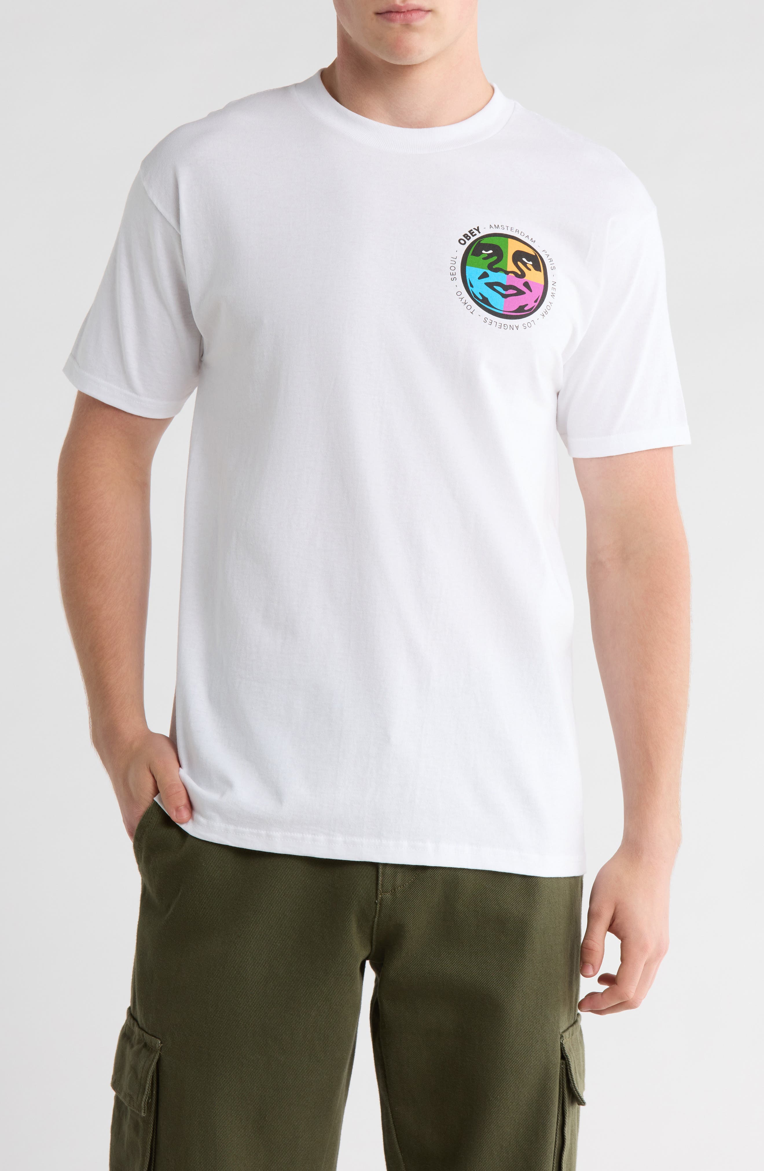 Obey City Built Cotton Graphic T-Shirt