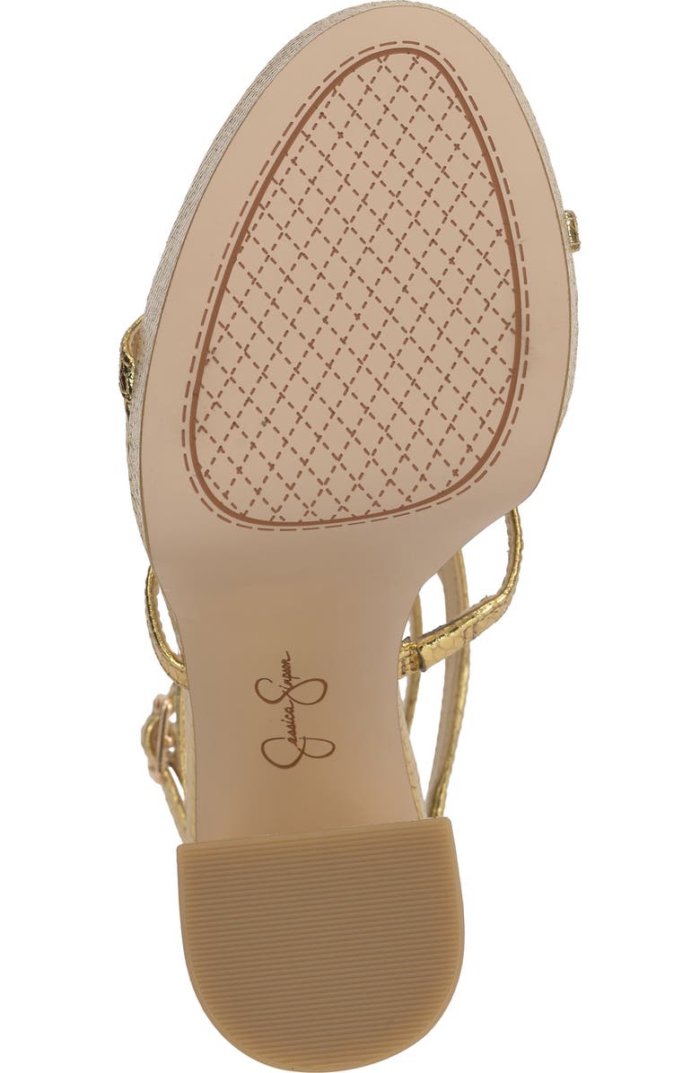Jessica Simpson Aamina Platform Sandal, Alternate, color, Gold