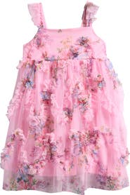 Ava & Yelly Kids' Cupcake Floral Ruffle Party Dress