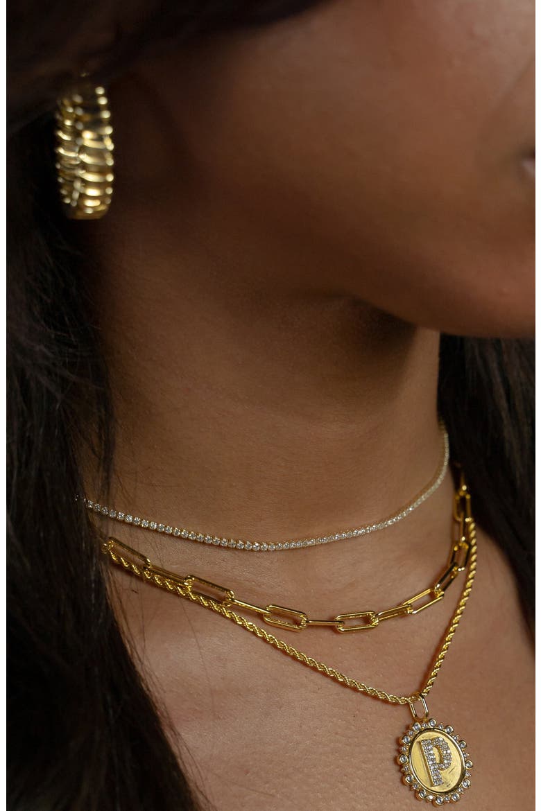 Skinny Rope Chain Necklace, Alternate, color, GOLD