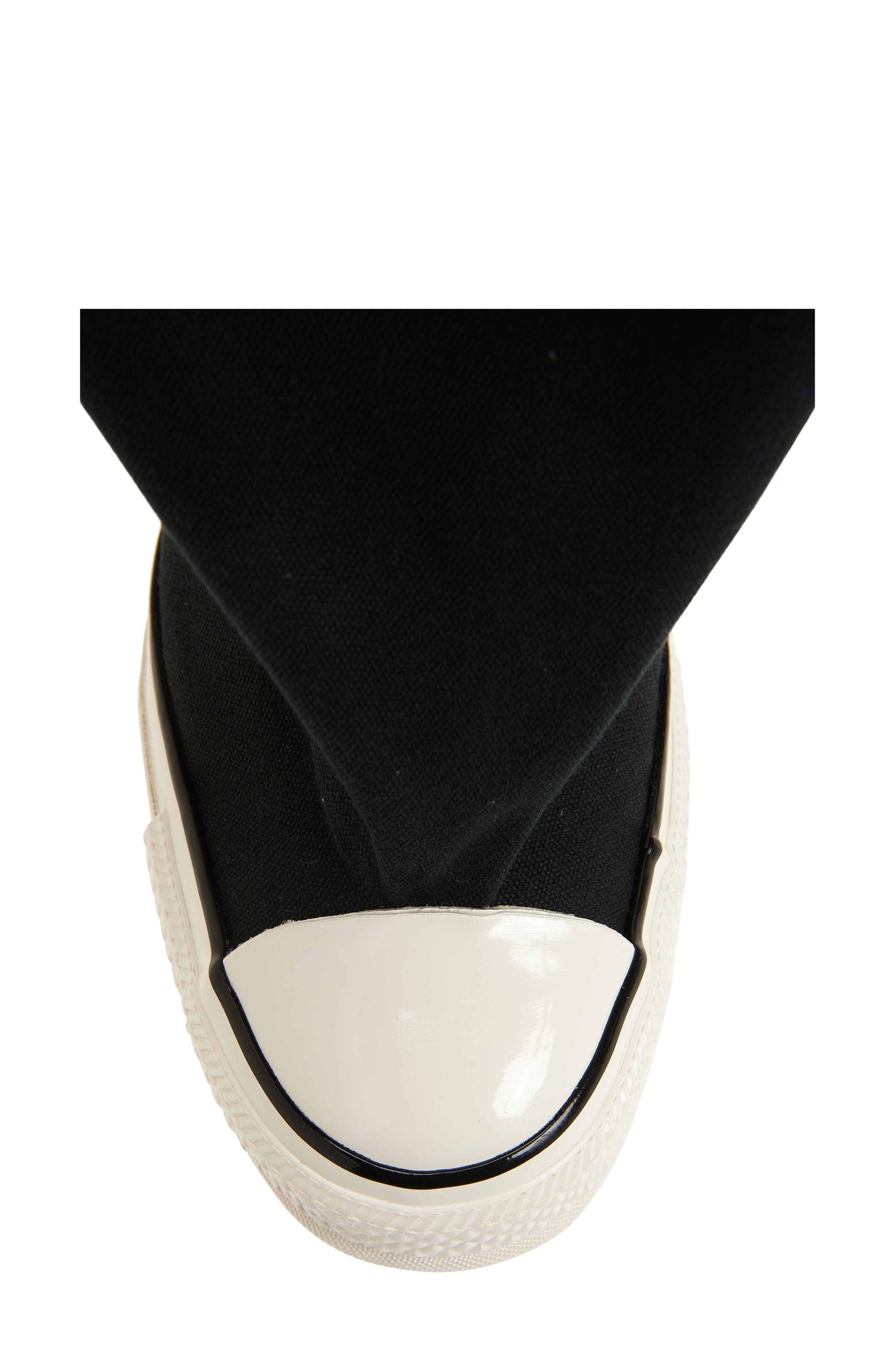 Vaquera x Converse Gender Inclusive Slouch Canvas Knee High Boot, Alternate, color, Black 1