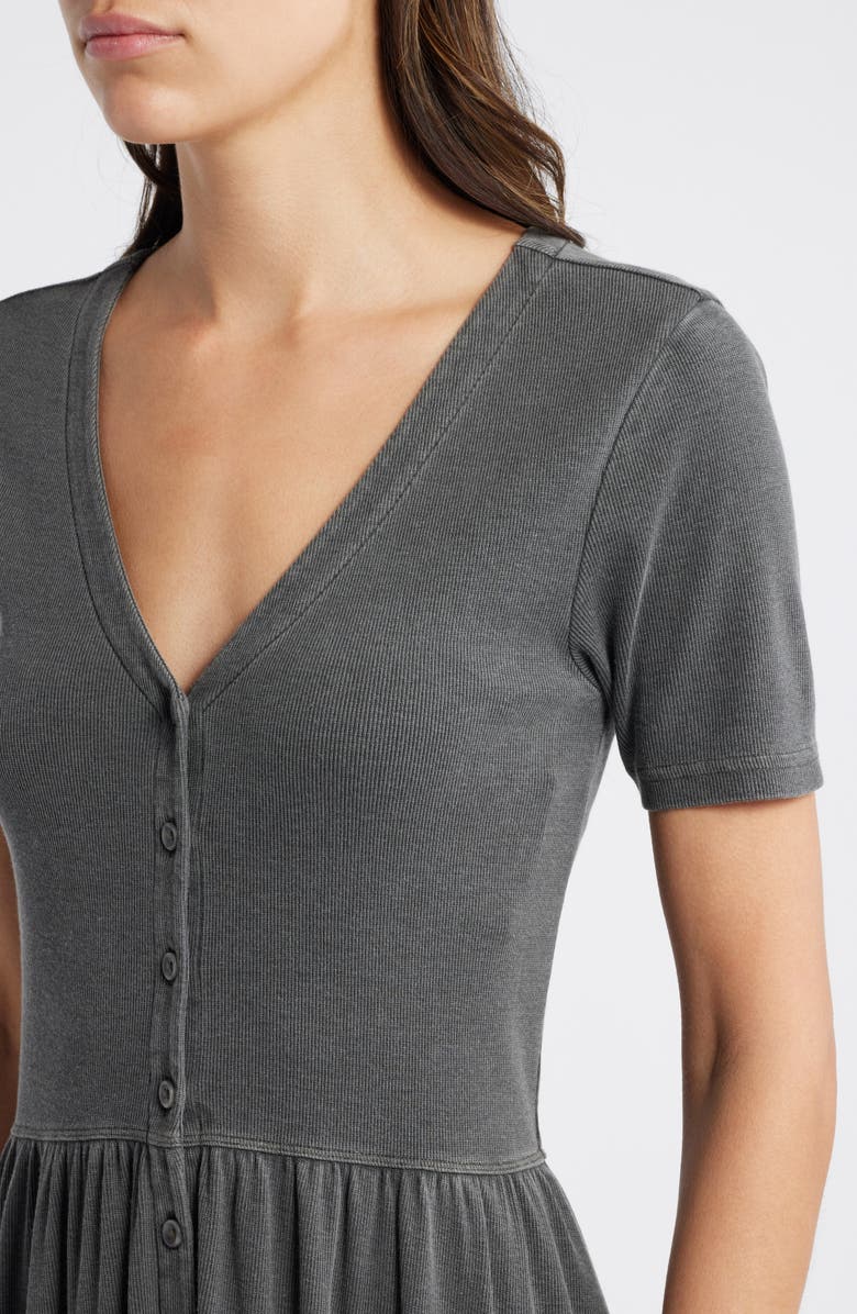 Treasure & Bond Button Front Rib Dress, Alternate, color,