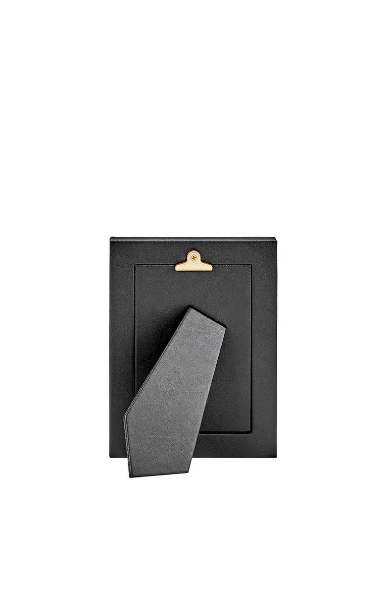 Graphic Image 4" x 6"  Leather Studio Frame, Alternate, color, Cognac