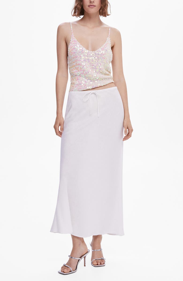 MANGO Sequin Knit Camisole, Alternate, color,