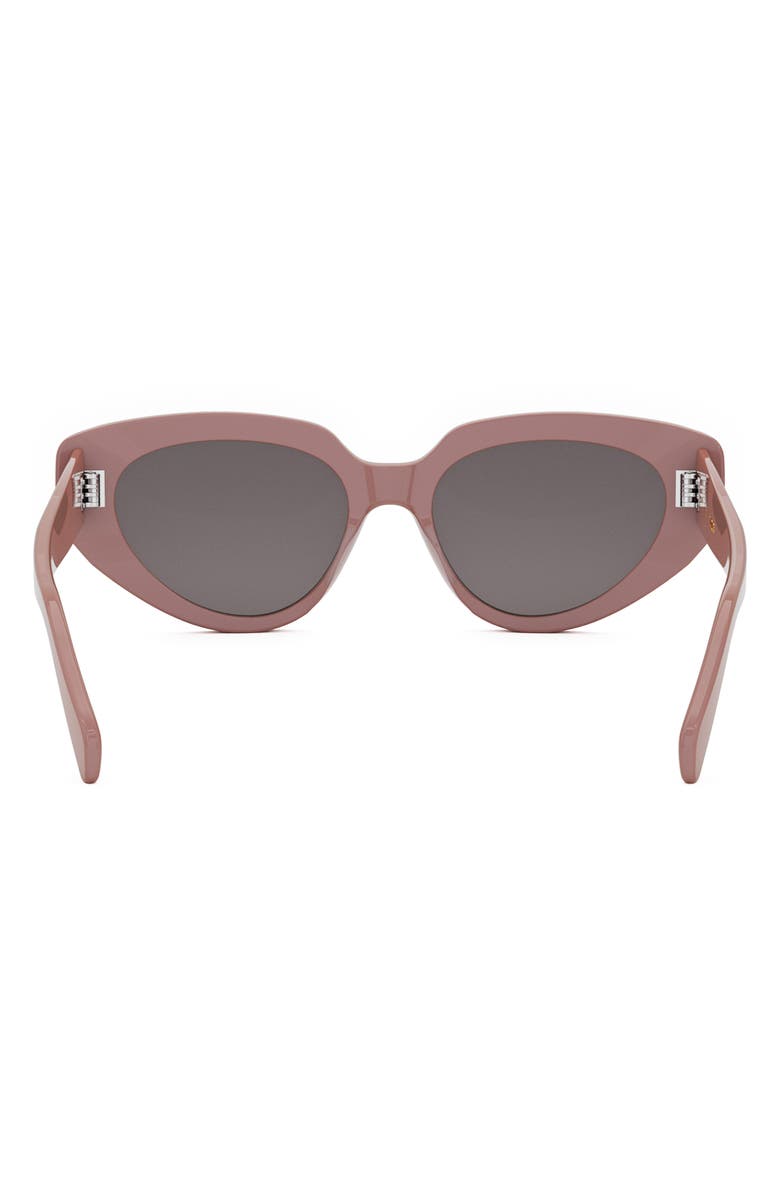 CELINE Bold 3 Dots 53mm Cat Eye Sunglasses, Alternate, color, Shiny Pink / Smoke