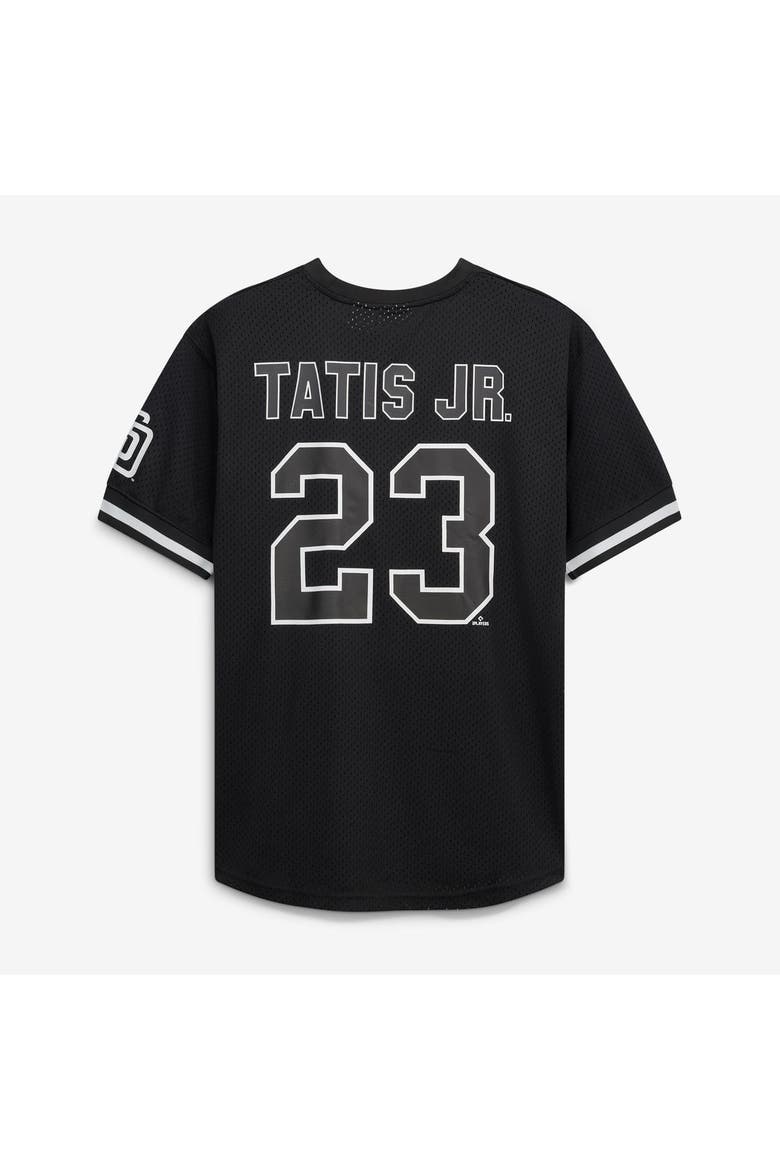 Men's Fanatics Fernando Tatis Jr. Black/White San Diego Padres Big & Tall Heavyweight Mesh Jersey, Alternate, color, Black
