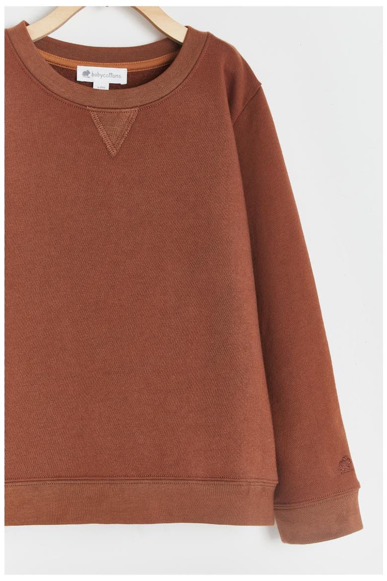 Sweatshirt Lenny Leaves, Alternate, color, BROWN